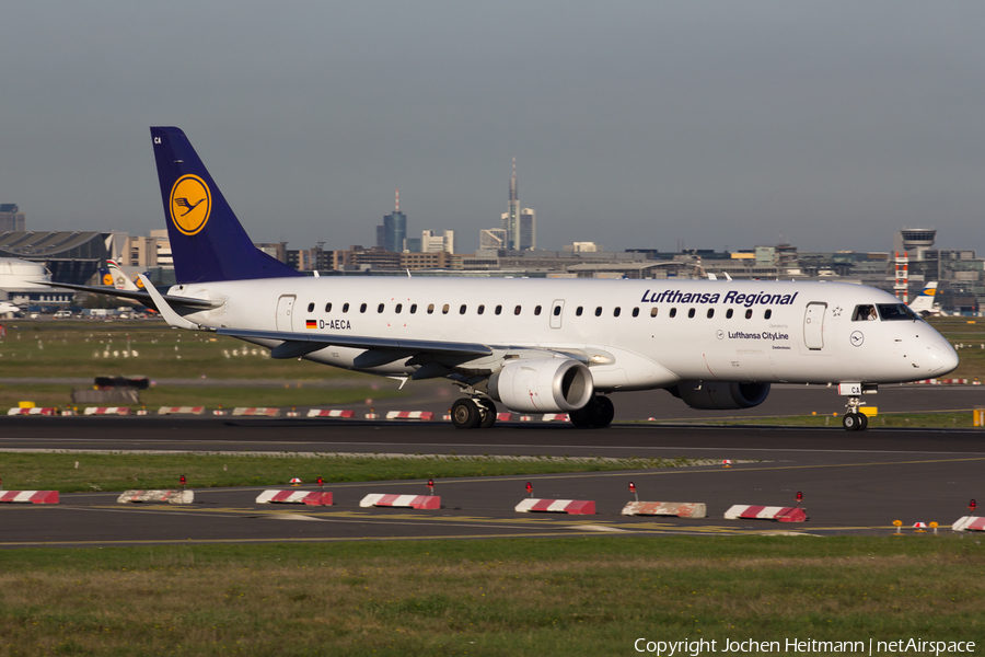 Lufthansa Regional (CityLine) Embraer ERJ-190LR (ERJ-190-100LR) (D-AECA) | Photo 59527