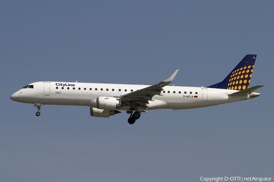 Lufthansa Regional (CityLine) Embraer ERJ-190LR (ERJ-190-100LR) (D-AECA) | Photo 290398
