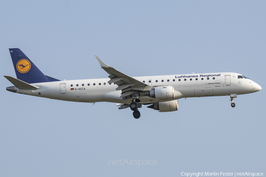 Lufthansa Regional (CityLine) Embraer ERJ-190LR (ERJ-190-100LR) (D-AECA) | Photo 467905