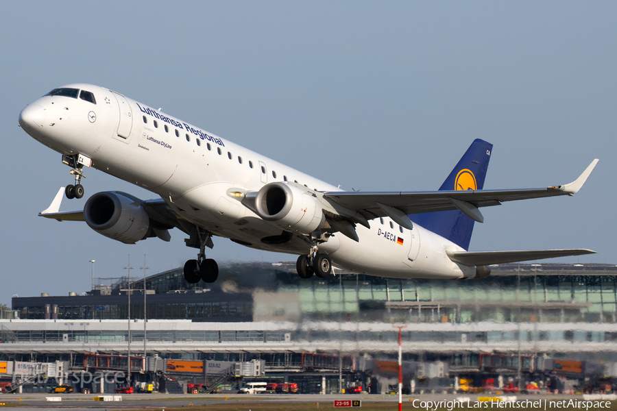 Lufthansa Regional (CityLine) Embraer ERJ-190LR (ERJ-190-100LR) (D-AECA) | Photo 384447