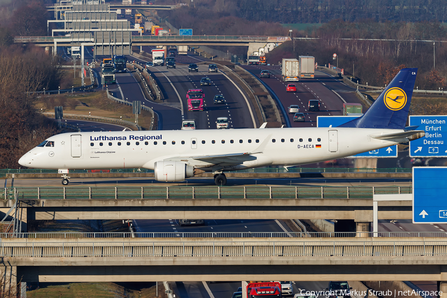 Lufthansa Regional (CityLine) Embraer ERJ-190LR (ERJ-190-100LR) (D-AECA) | Photo 554254
