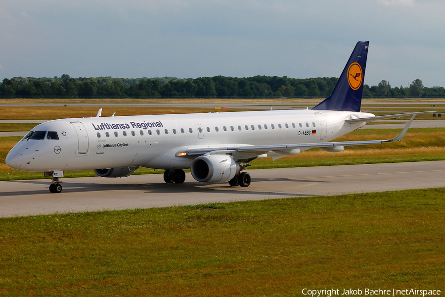 Lufthansa Regional (CityLine) Embraer ERJ-190LR (ERJ-190-100LR) (D-AECB) | Photo 176400