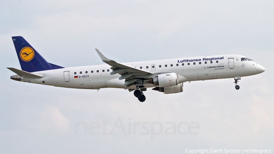 Lufthansa Regional (CityLine) Embraer ERJ-190LR (ERJ-190-100LR) (D-AECC) | Photo 260951