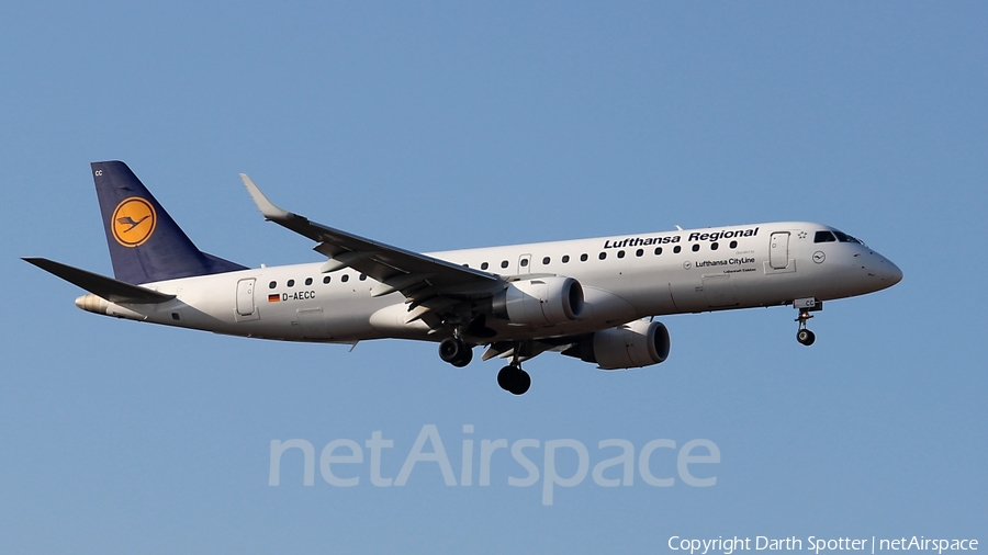 Lufthansa Regional (CityLine) Embraer ERJ-190LR (ERJ-190-100LR) (D-AECC) | Photo 208570