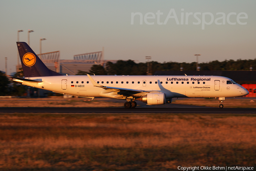Lufthansa Regional (CityLine) Embraer ERJ-190LR (ERJ-190-100LR) (D-AECC) | Photo 80960