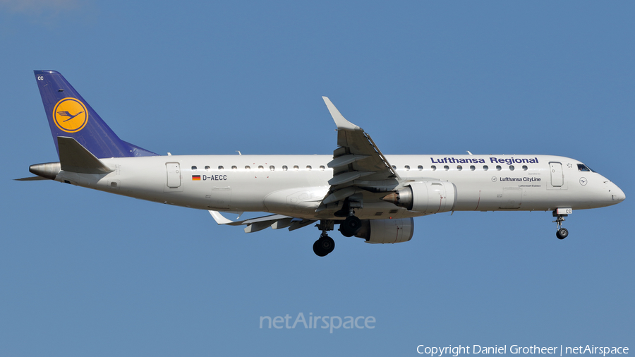 Lufthansa Regional (CityLine) Embraer ERJ-190LR (ERJ-190-100LR) (D-AECC) | Photo 99876
