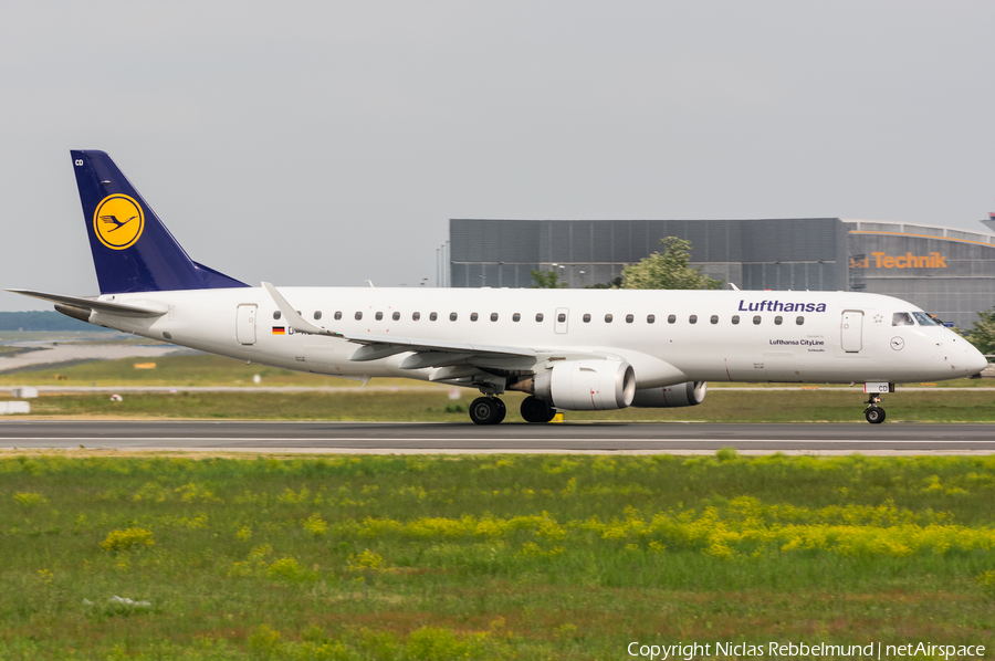 Lufthansa (CityLine) Embraer ERJ-190LR (ERJ-190-100LR) (D-AECD) | Photo 258653