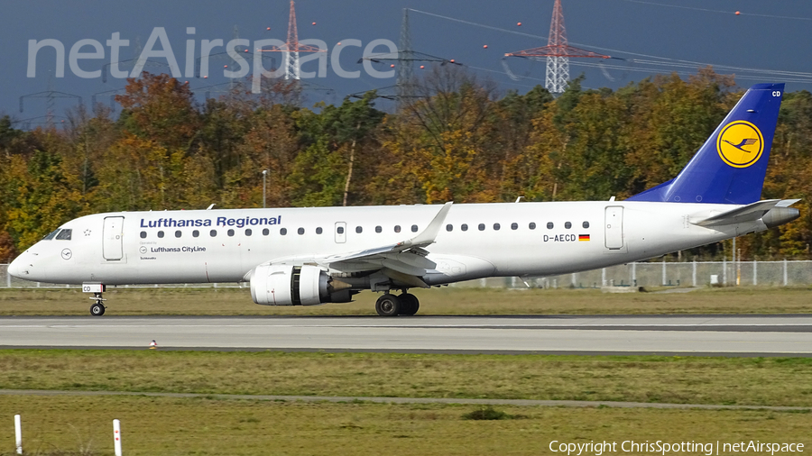 Lufthansa Regional (CityLine) Embraer ERJ-190LR (ERJ-190-100LR) (D-AECD) | Photo 198686