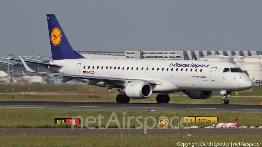 Lufthansa Regional (CityLine) Embraer ERJ-190LR (ERJ-190-100LR) (D-AECD) | Photo 217523