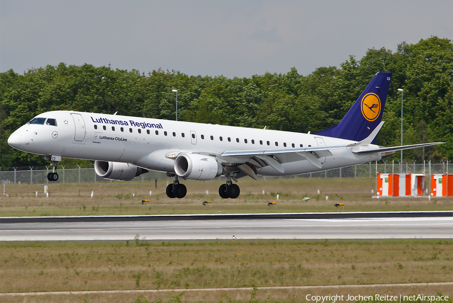 Lufthansa Regional (CityLine) Embraer ERJ-190LR (ERJ-190-100LR) (D-AECD) | Photo 26646