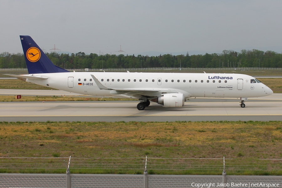 Lufthansa (CityLine) Embraer ERJ-190LR (ERJ-190-100LR) (D-AECE) | Photo 349242