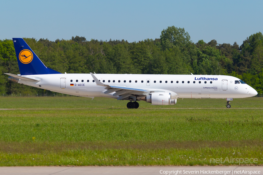 Lufthansa (CityLine) Embraer ERJ-190LR (ERJ-190-100LR) (D-AECE) | Photo 243537