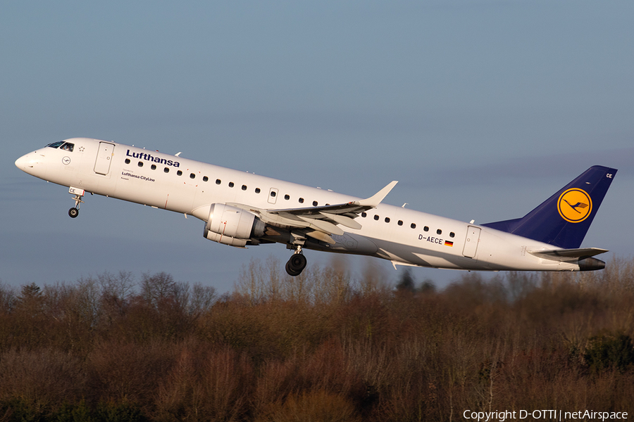 Lufthansa (CityLine) Embraer ERJ-190LR (ERJ-190-100LR) (D-AECE) | Photo 363809