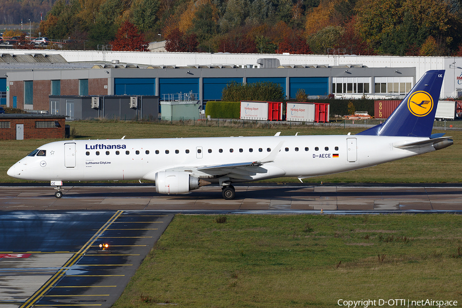 Lufthansa (CityLine) Embraer ERJ-190LR (ERJ-190-100LR) (D-AECE) | Photo 409015