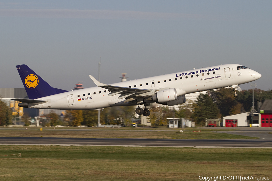 Lufthansa Regional (CityLine) Embraer ERJ-190LR (ERJ-190-100LR) (D-AECE) | Photo 396099