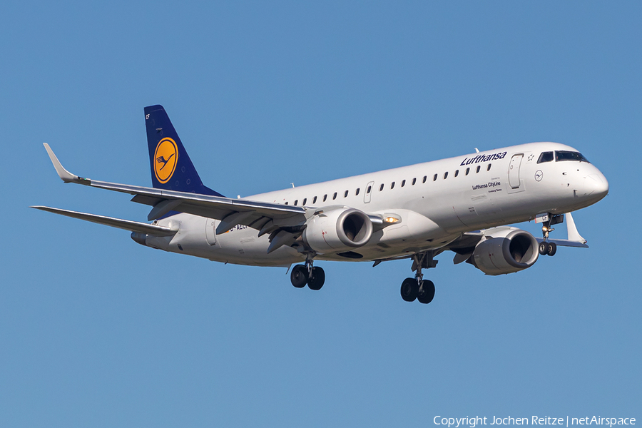 Lufthansa (CityLine) Embraer ERJ-190LR (ERJ-190-100LR) (D-AECF) | Photo 387612