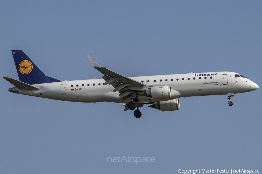 Lufthansa (CityLine) Embraer ERJ-190LR (ERJ-190-100LR) (D-AECF) | Photo 462132