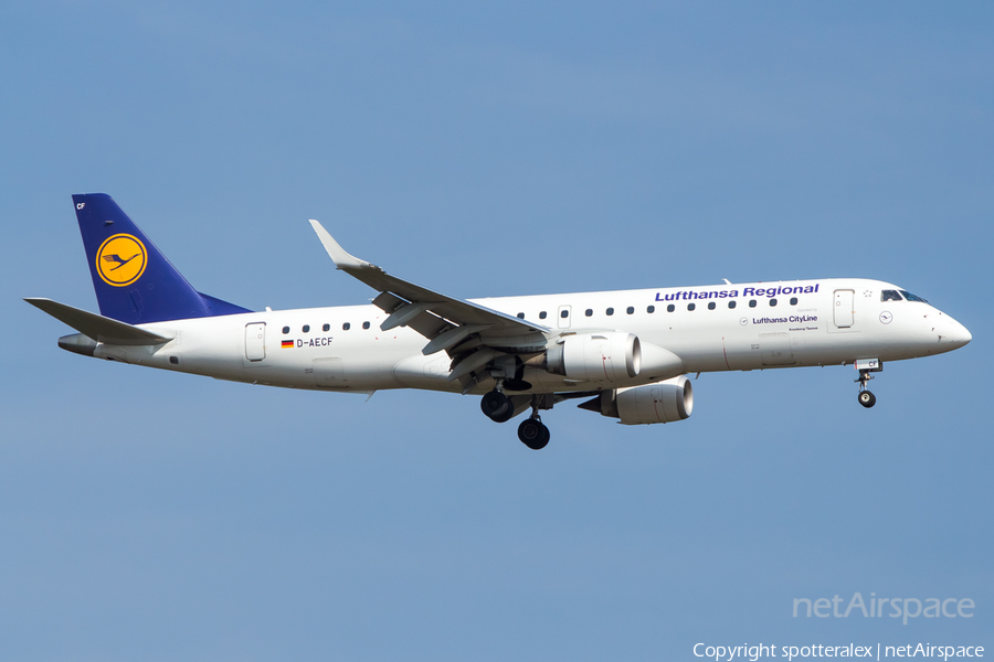 Lufthansa Regional (CityLine) Embraer ERJ-190LR (ERJ-190-100LR) (D-AECF) | Photo 102263