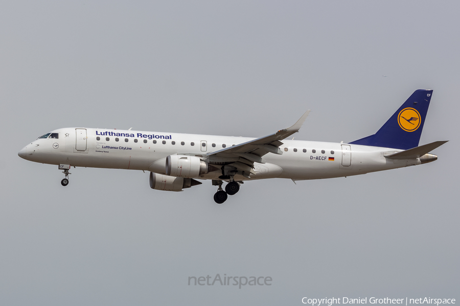 Lufthansa Regional (CityLine) Embraer ERJ-190LR (ERJ-190-100LR) (D-AECF) | Photo 91443