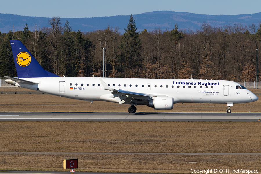 Lufthansa Regional (CityLine) Embraer ERJ-190LR (ERJ-190-100LR) (D-AECG) | Photo 224544