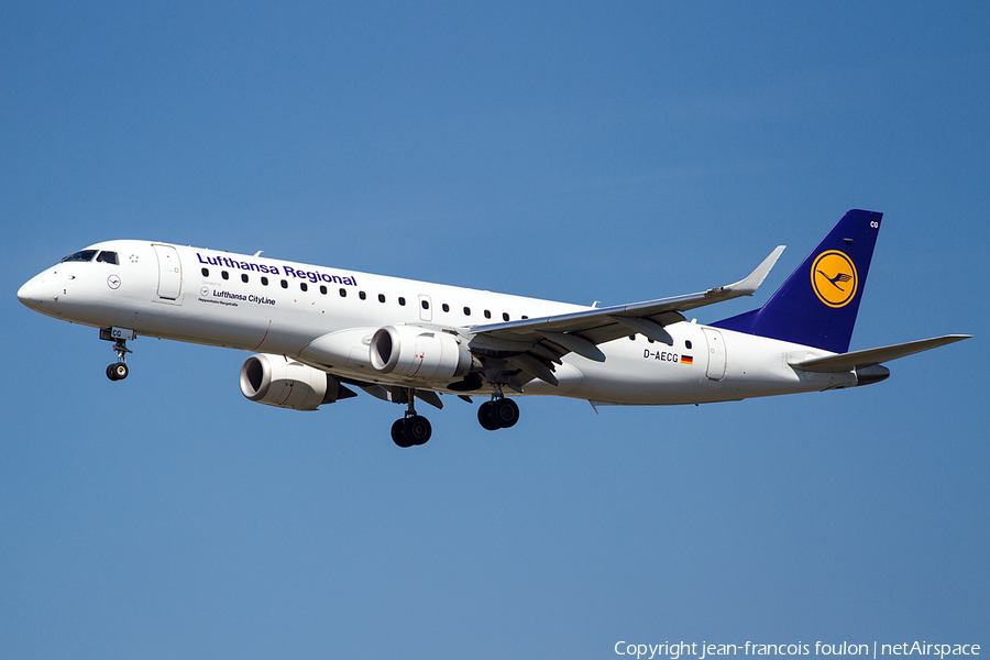 Lufthansa Regional (CityLine) Embraer ERJ-190LR (ERJ-190-100LR) (D-AECG) | Photo 90676