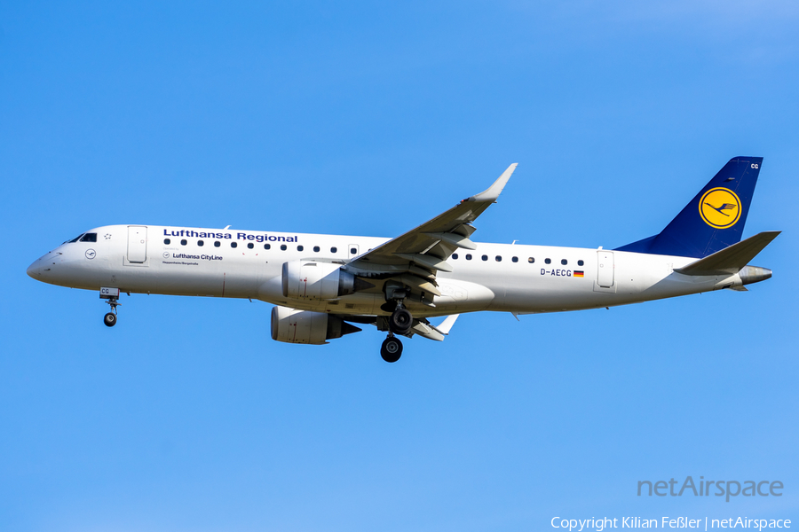 Lufthansa Regional (CityLine) Embraer ERJ-190LR (ERJ-190-100LR) (D-AECG) | Photo 413555