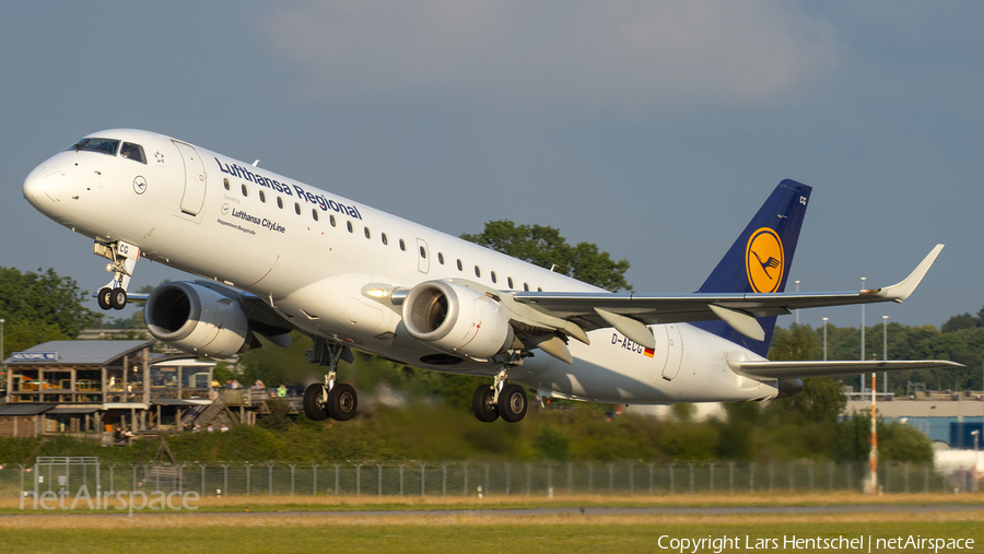 Lufthansa Regional (CityLine) Embraer ERJ-190LR (ERJ-190-100LR) (D-AECG) | Photo 456416