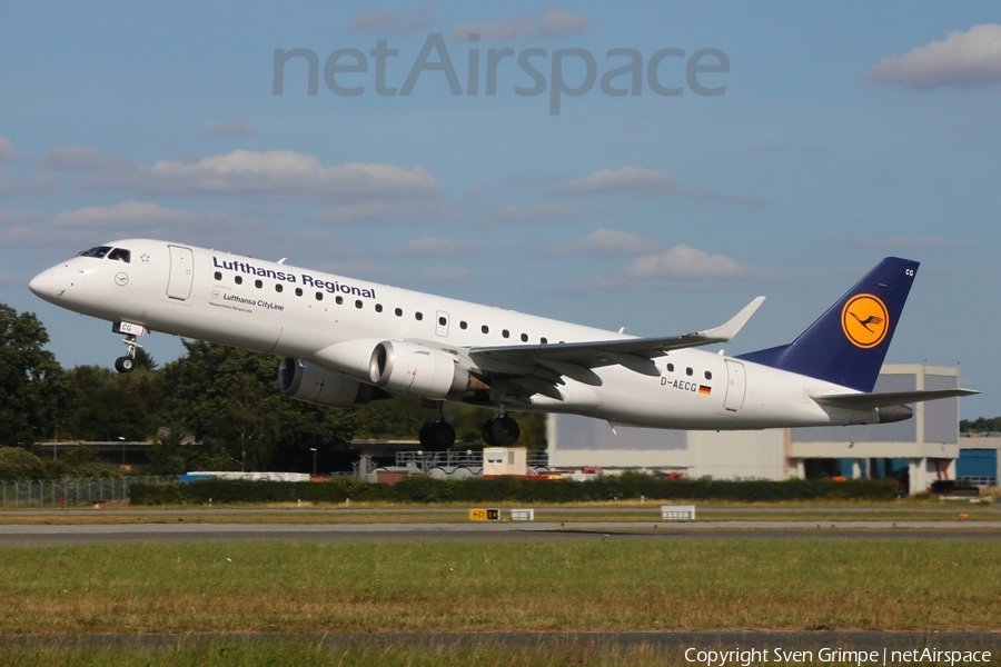 Lufthansa Regional (CityLine) Embraer ERJ-190LR (ERJ-190-100LR) (D-AECG) | Photo 518228