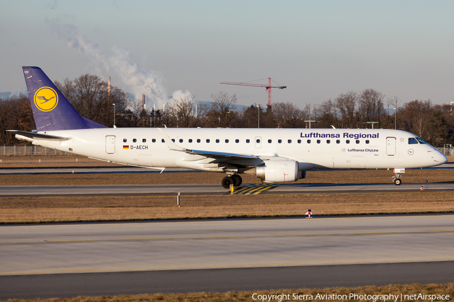 Lufthansa Regional (CityLine) Embraer ERJ-190LR (ERJ-190-100LR) (D-AECH) | Photo 324545