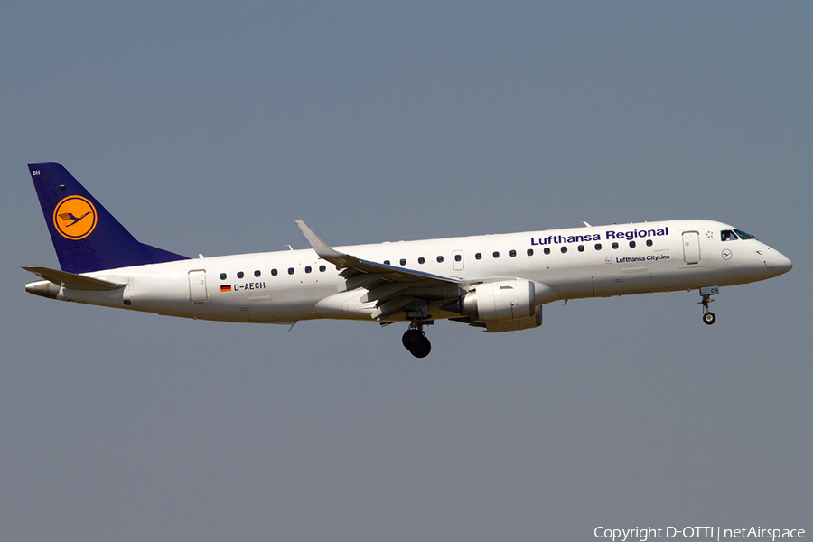 Lufthansa Regional (CityLine) Embraer ERJ-190LR (ERJ-190-100LR) (D-AECH) | Photo 356875