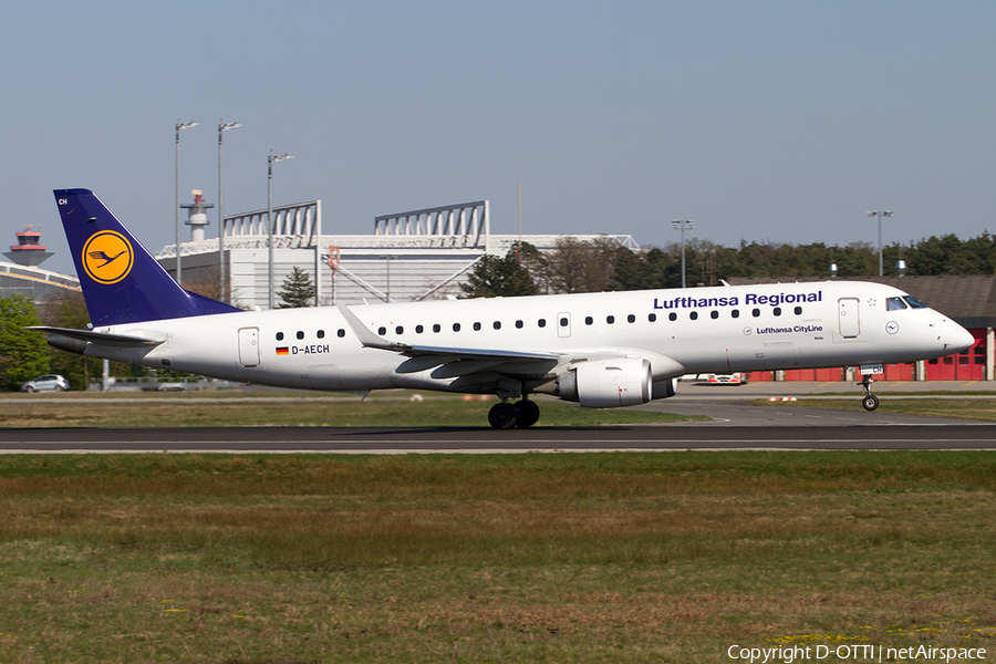 Lufthansa Regional (CityLine) Embraer ERJ-190LR (ERJ-190-100LR) (D-AECH) | Photo 491170