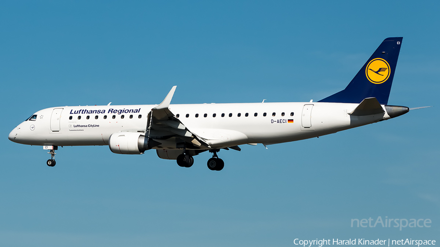 Lufthansa Regional (CityLine) Embraer ERJ-190LR (ERJ-190-100LR) (D-AECI) | Photo 358293