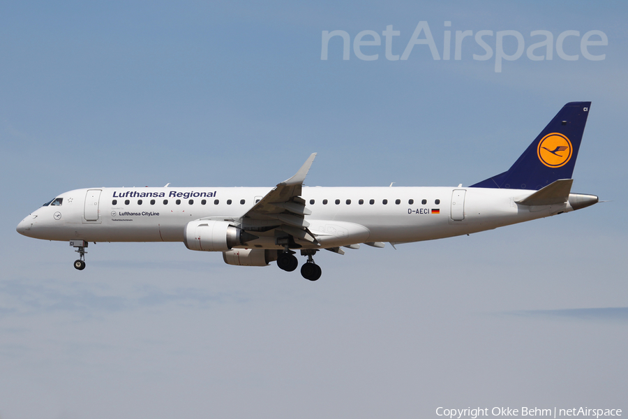 Lufthansa Regional (CityLine) Embraer ERJ-190LR (ERJ-190-100LR) (D-AECI) | Photo 80964