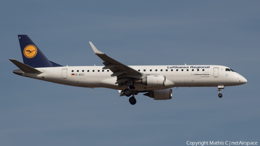 Lufthansa Regional (CityLine) Embraer ERJ-190LR (ERJ-190-100LR) (D-AECI) | Photo 524521