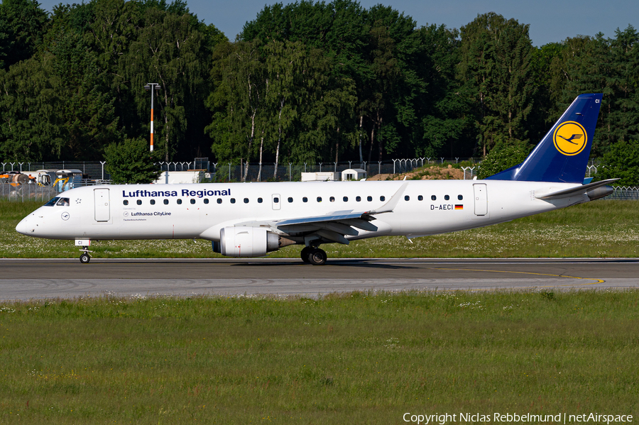 Lufthansa Regional (CityLine) Embraer ERJ-190LR (ERJ-190-100LR) (D-AECI) | Photo 451947
