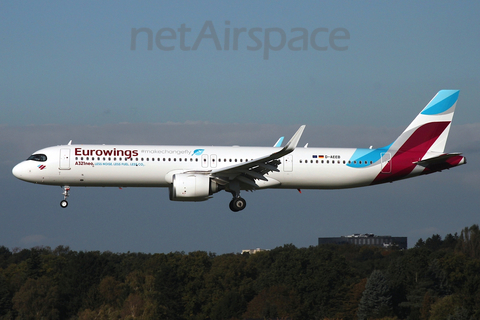 Eurowings Airbus A321-251NX (D-AEEB) at  Hamburg - Fuhlsbuettel (Helmut Schmidt), Germany