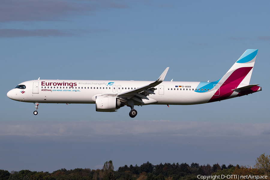 Eurowings Airbus A321-251NX (D-AEEB) | Photo 596362