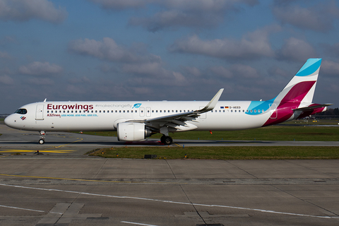 Eurowings Airbus A321-251NX (D-AEED) at  Hamburg - Fuhlsbuettel (Helmut Schmidt), Germany