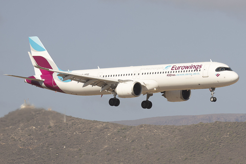 Eurowings Airbus A321-251NX (D-AEED) at  Gran Canaria, Spain