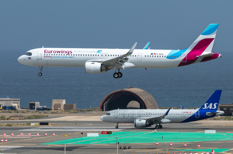 Eurowings Airbus A321-251NX (D-AEEE) at  Gran Canaria, Spain