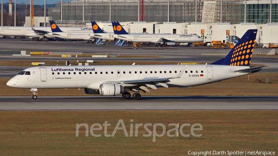 Lufthansa Regional (CityLine) Embraer ERJ-195LR (ERJ-190-200LR) (D-AEMA) | Photo 213848