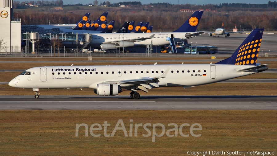 Lufthansa Regional (CityLine) Embraer ERJ-195LR (ERJ-190-200LR) (D-AEMA) | Photo 213849