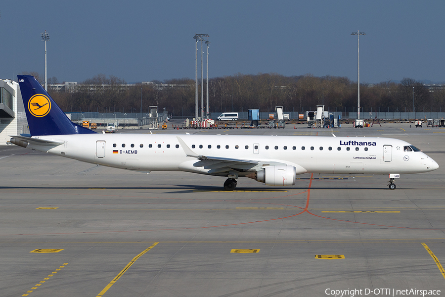 Lufthansa Regional (CityLine) Embraer ERJ-195LR (ERJ-190-200LR) (D-AEMB) | Photo 233212