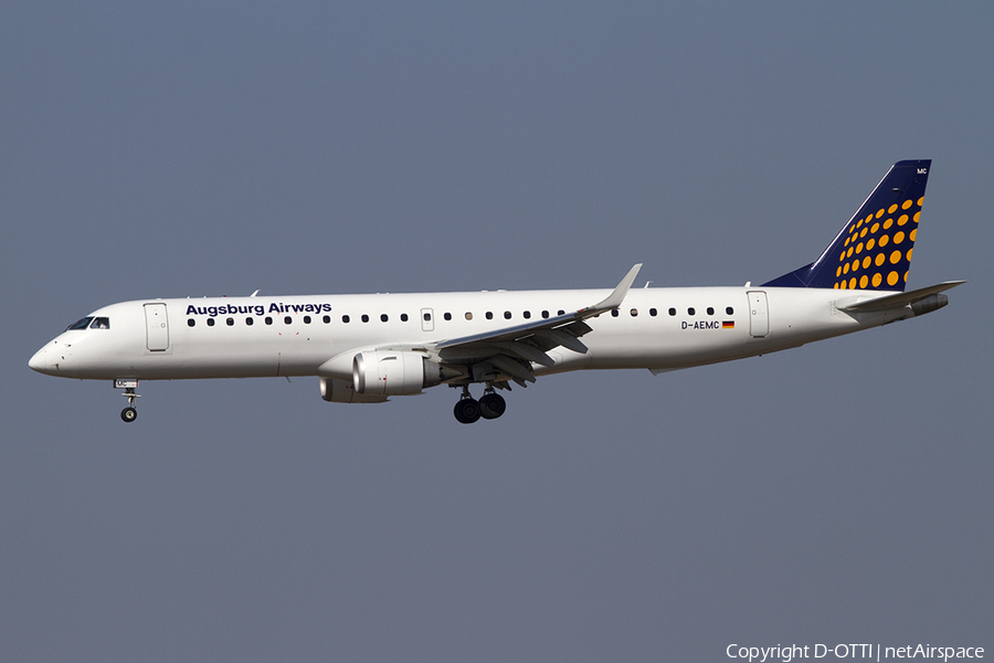 Augsburg Airways Embraer ERJ-195LR (ERJ-190-200LR) (D-AEMC) | Photo 379253