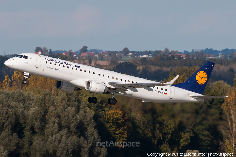 Lufthansa Regional (CityLine) Embraer ERJ-195LR (ERJ-190-200LR) (D-AEMC) | Photo 194200