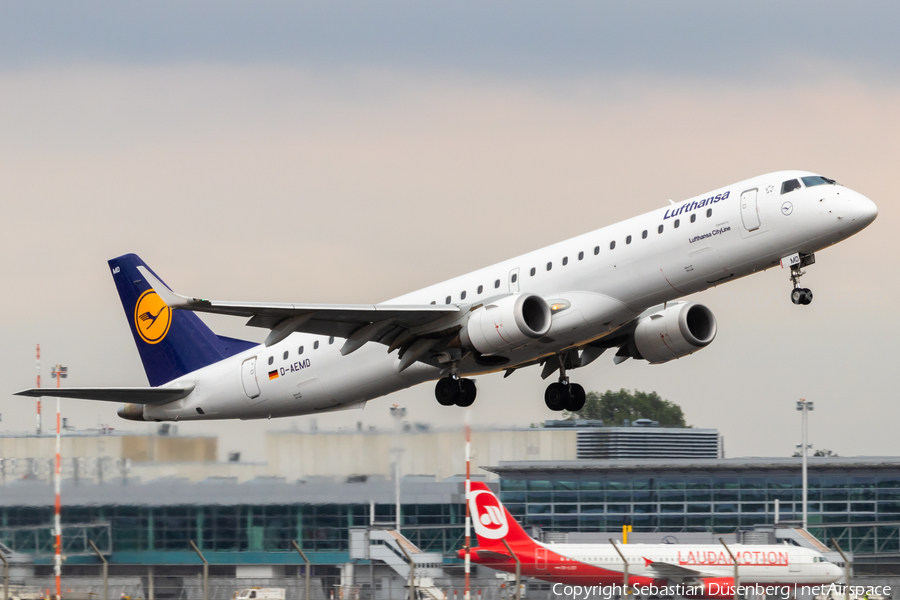 Lufthansa Regional (CityLine) Embraer ERJ-195LR (ERJ-190-200LR) (D-AEMD) | Photo 265343