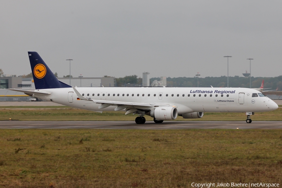 Lufthansa Regional (CityLine) Embraer ERJ-195LR (ERJ-190-200LR) (D-AEMD) | Photo 138154