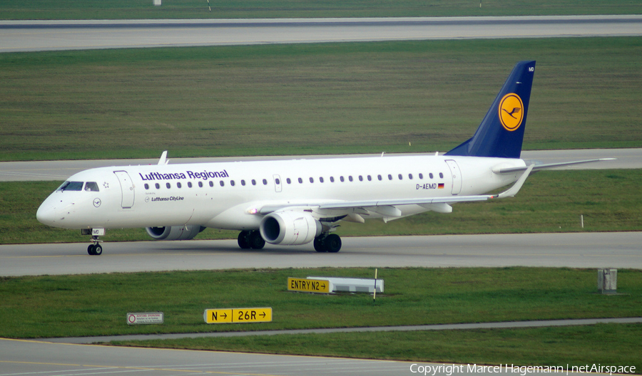 Lufthansa Regional (CityLine) Embraer ERJ-195LR (ERJ-190-200LR) (D-AEMD) | Photo 117771
