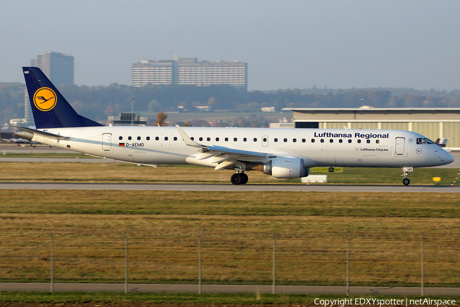 Lufthansa Regional (CityLine) Embraer ERJ-195LR (ERJ-190-200LR) (D-AEMD) | Photo 379945