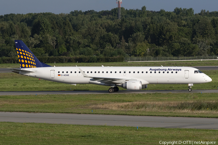 Augsburg Airways Embraer ERJ-195LR (ERJ-190-200LR) (D-AEME) | Photo 310611